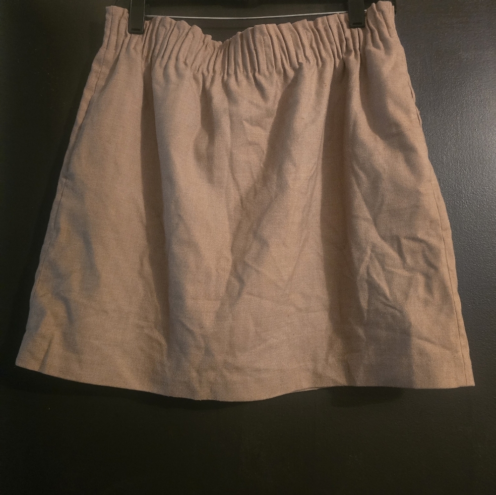 J. Crew Mini Skirt in Light Beige